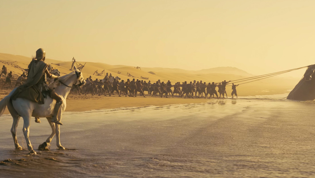 Escena de la película 'Odisea' de Christopher Nolan